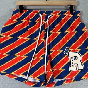 Ryoko Rain Warriors Short Adult Medium‎ Multicolor Patch Embroidered Hoop Mesh